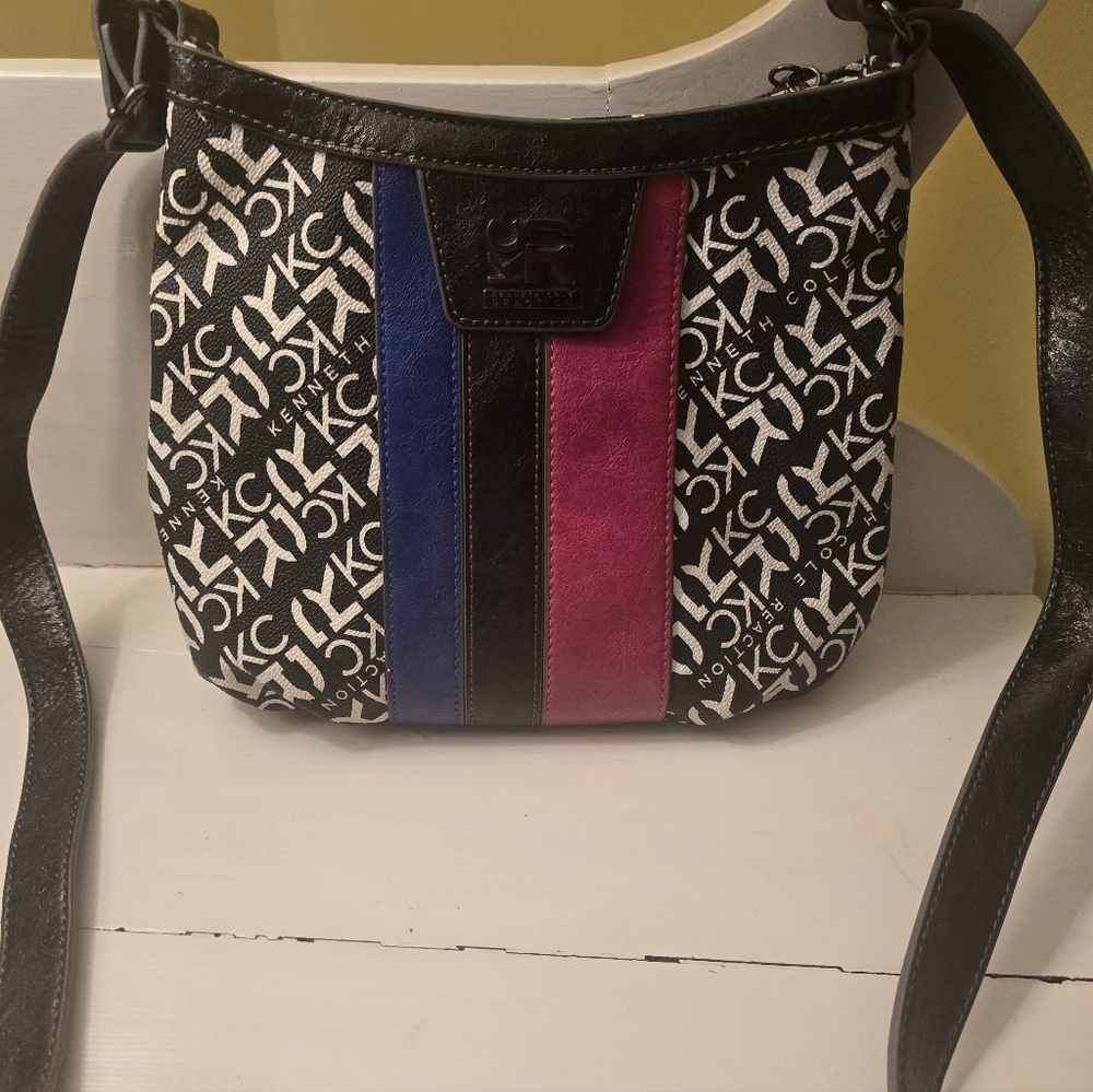 RARE Kenneth Cole Reaction cross body purse 90s Y2K colorblock